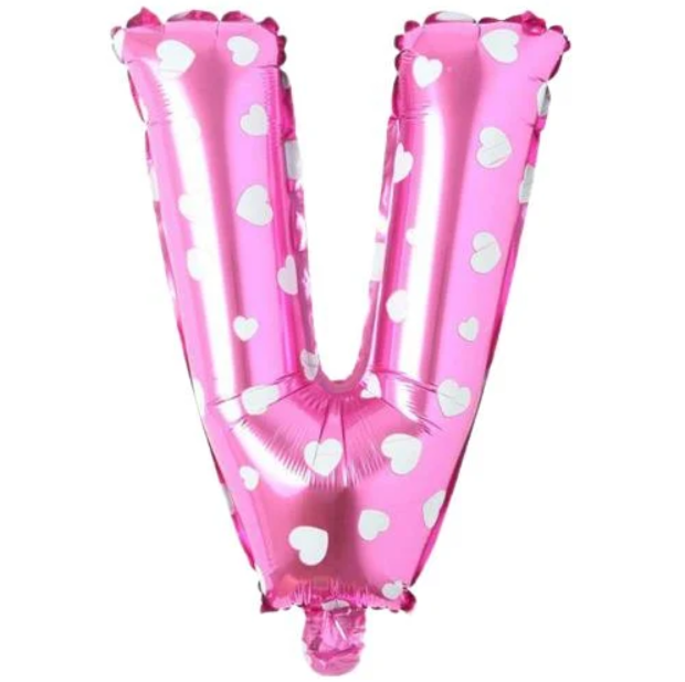 Folyo Balon Pembe V 16 İnç 36 Cm